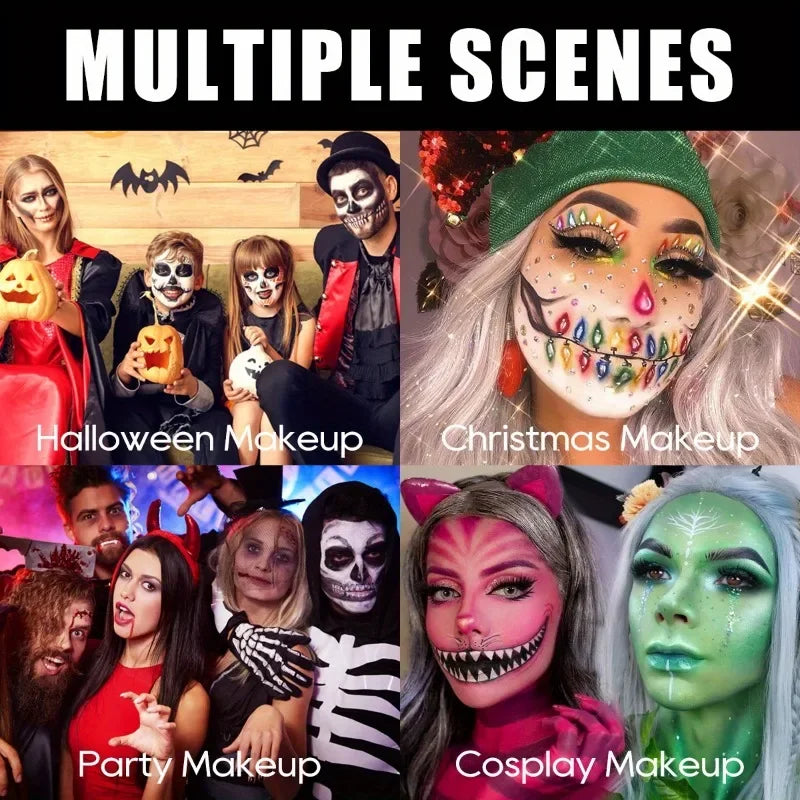 Face & Body Paint Sticks Body Paint Glow in The Dark Under UV Lights Face Painting Crayon Sticks Party