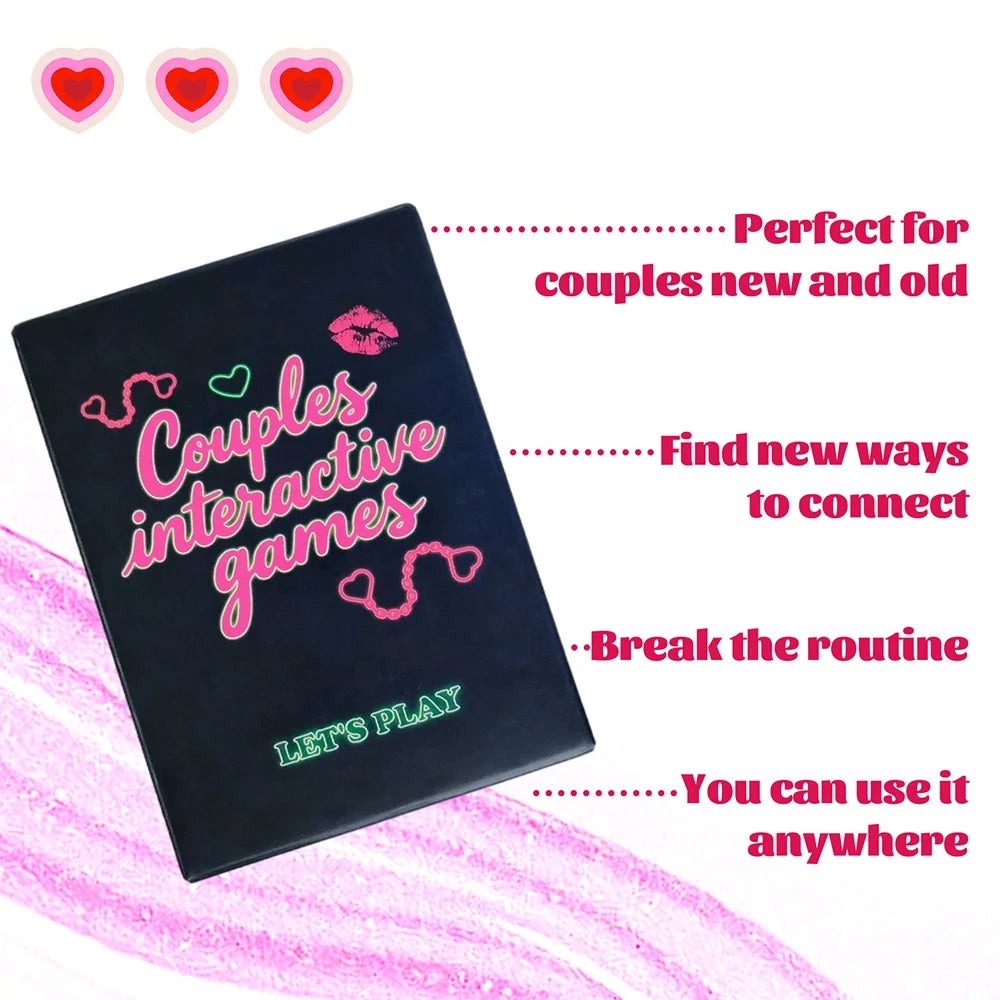 50PCS Sexual Couple Game Card
