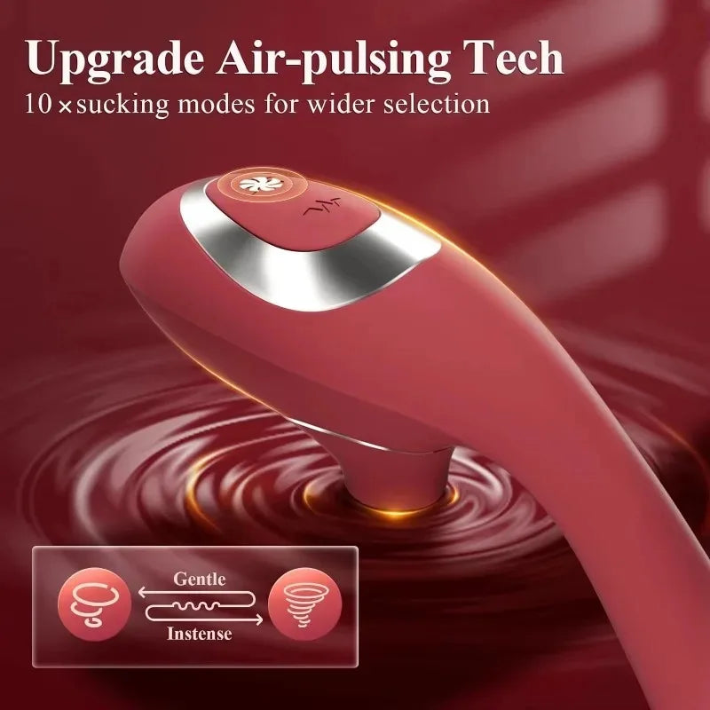 Clitoral Vagina Sucking Vibrator Bendable Clitoris Breasts G-spot Tongue Stimulator 360 Degree Rotating