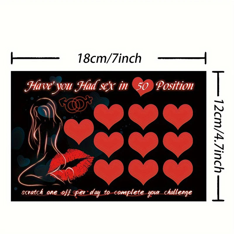 5PCS Sex Scratch Card Couples Games