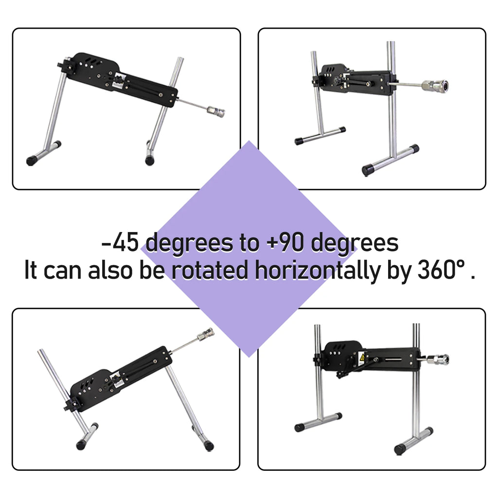 Men and women sex machine with sex toys set ( Automatically retractable dildos for men and women Pump gun sex toys )