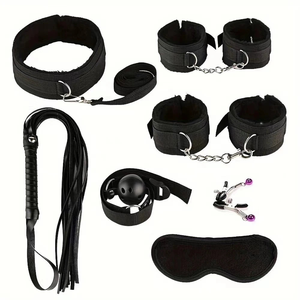 BDSM Kits Plush Bondage Set Handcuffs