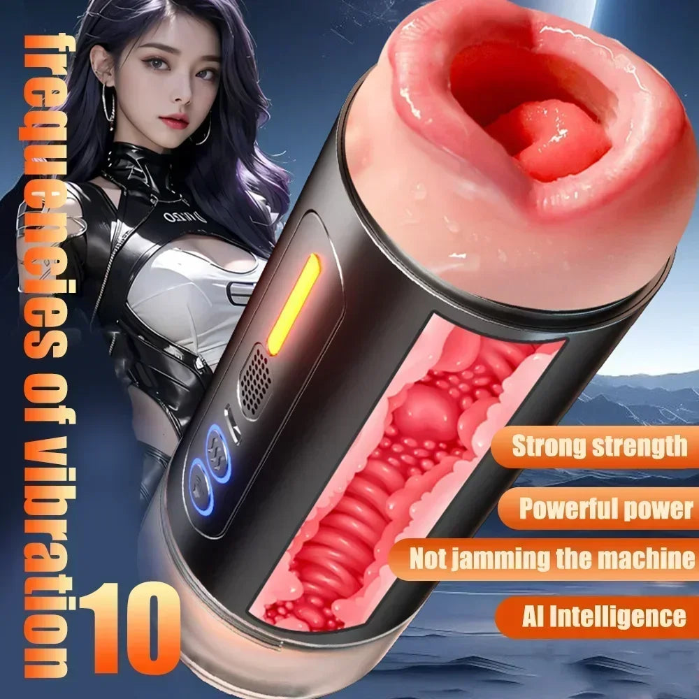 YX Blowjob Vibrating Masturbator (with Heating)