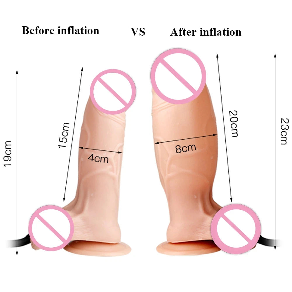 Inflatable Adjustable Size New Realistic Dildos