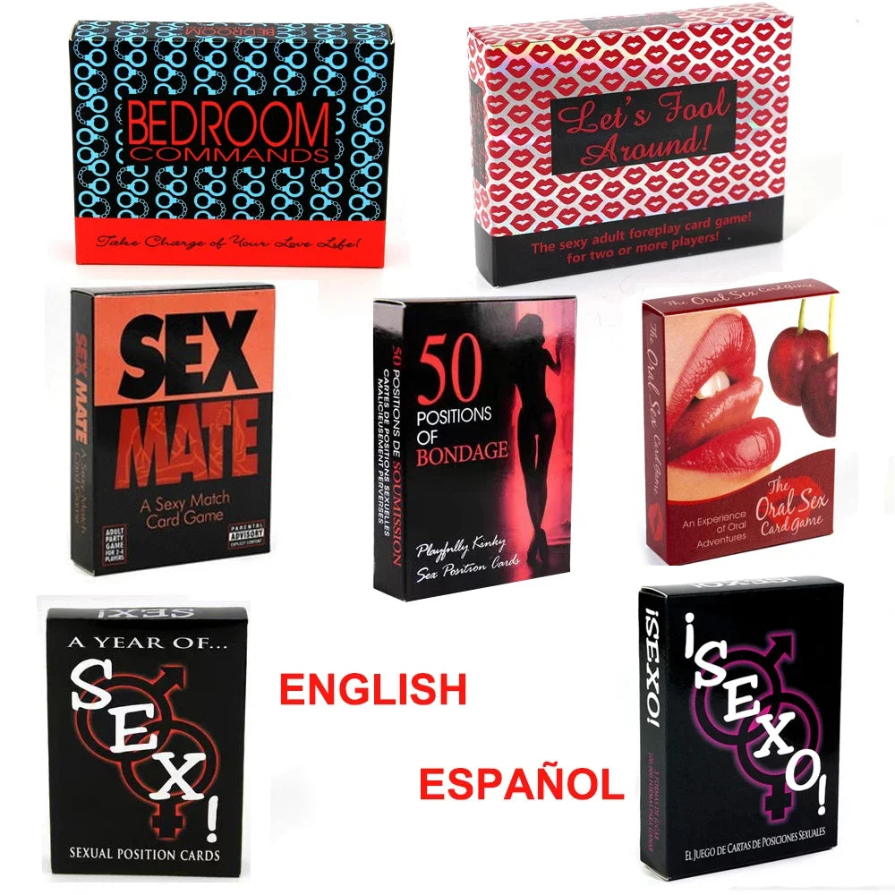 English Sex Card Game (50 Kinds of Card)