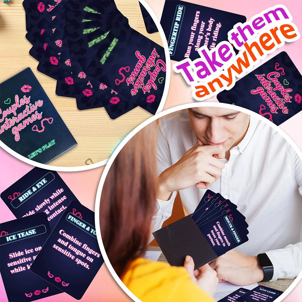 50PCS Sexual Couple Game Card
