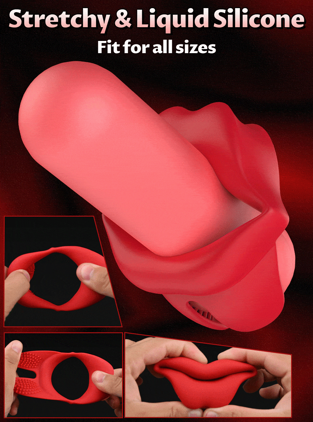 Cock Rings for Man (Vibrating Stimulator Ejaculation Delay)