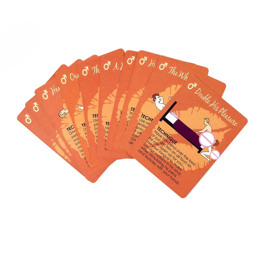 English Sex Card Game (50 Kinds of Card)