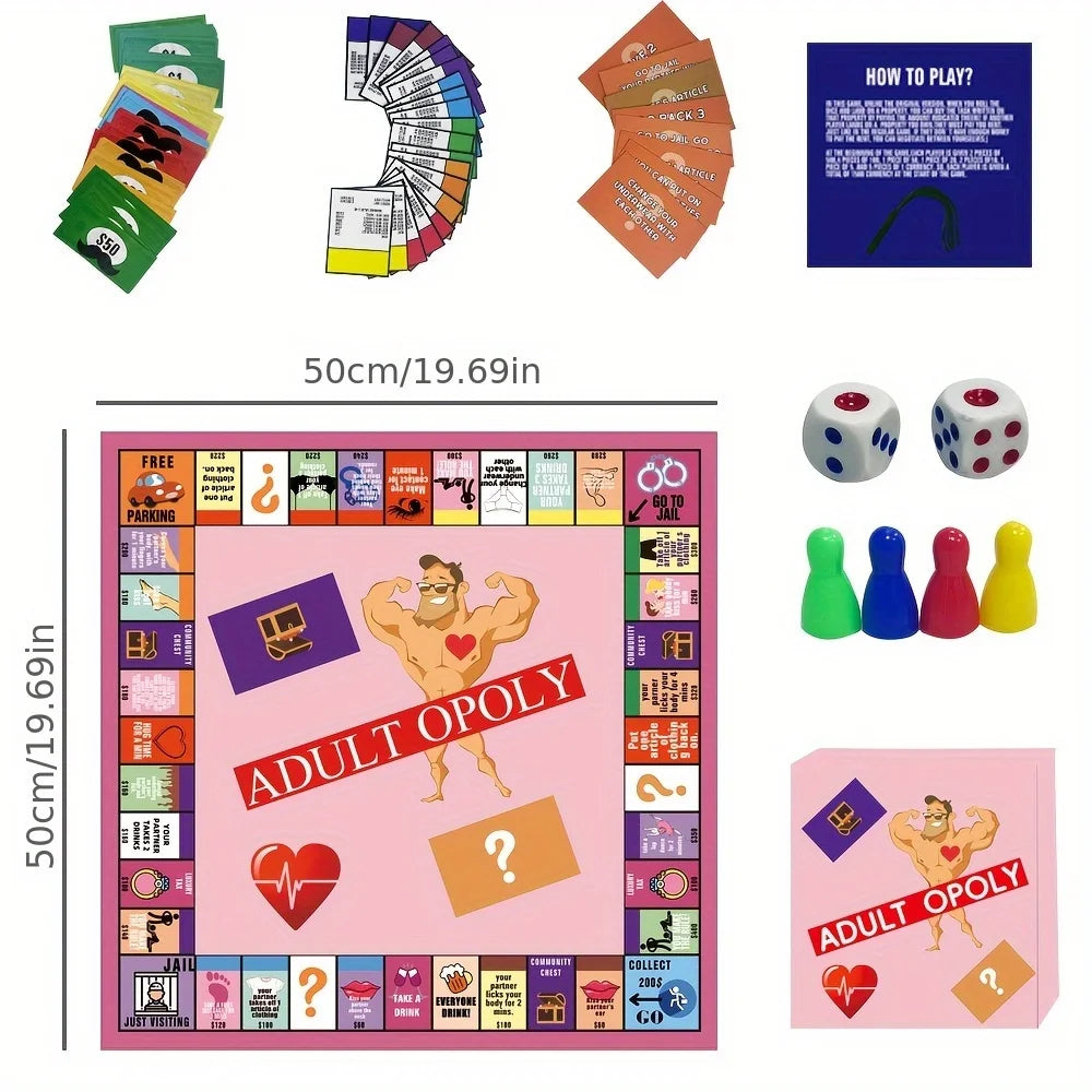 Couples Adultopoly Board Game For Sex
