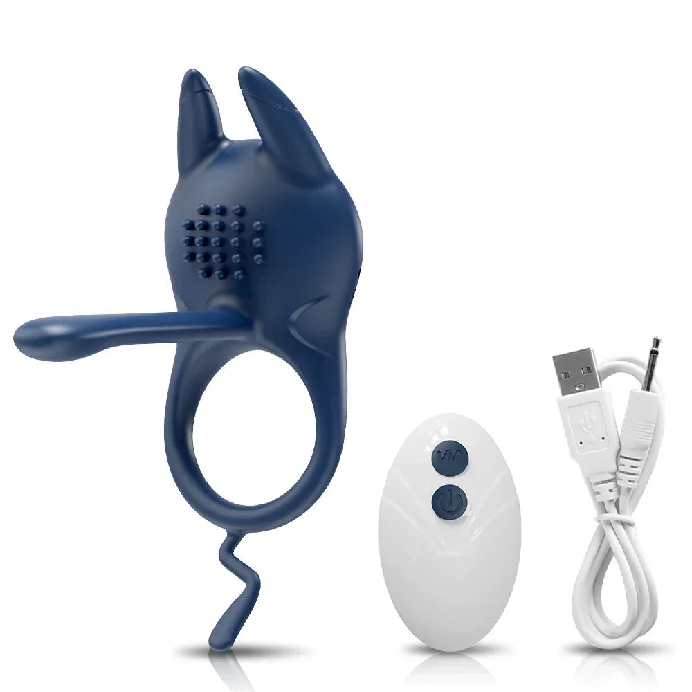 Cock Ring for Men Vibrating Delay Ejaculation Penis Ring Vibrator Male Penis Massager Clitoral Stimulation Sex Toys for Couples