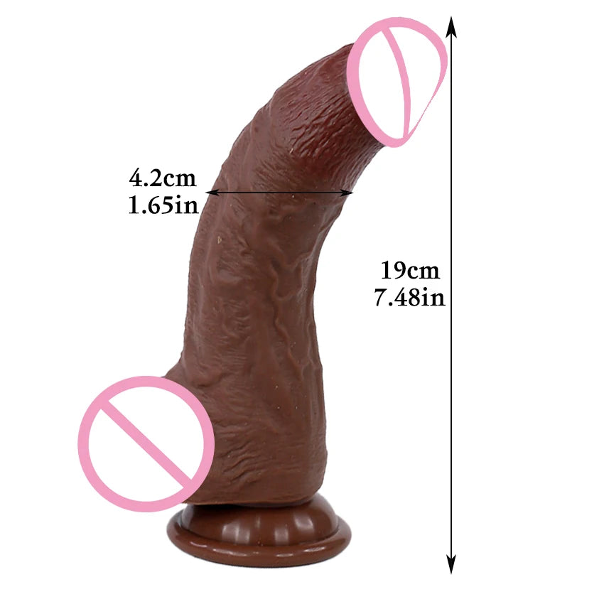 Silicone Dildos With Suction base 9Realistic Penis Sex Toys)