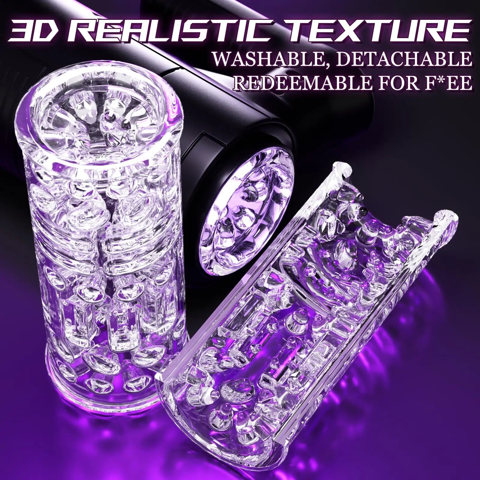 Jess Automatic Telescopic Silicone Masturbator