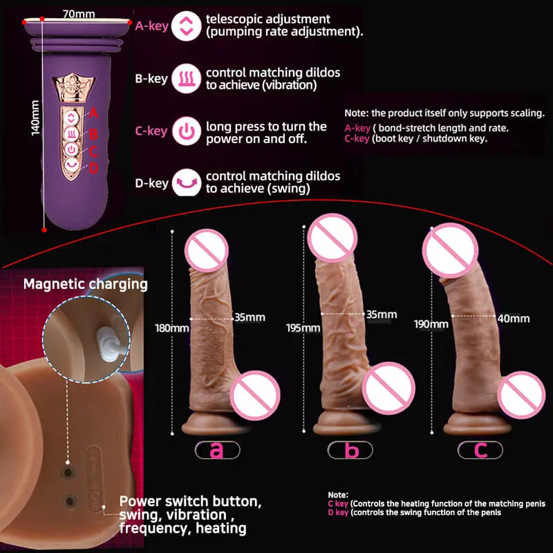 Automatic Sex Machine Pedestal for Dildo Vibrator