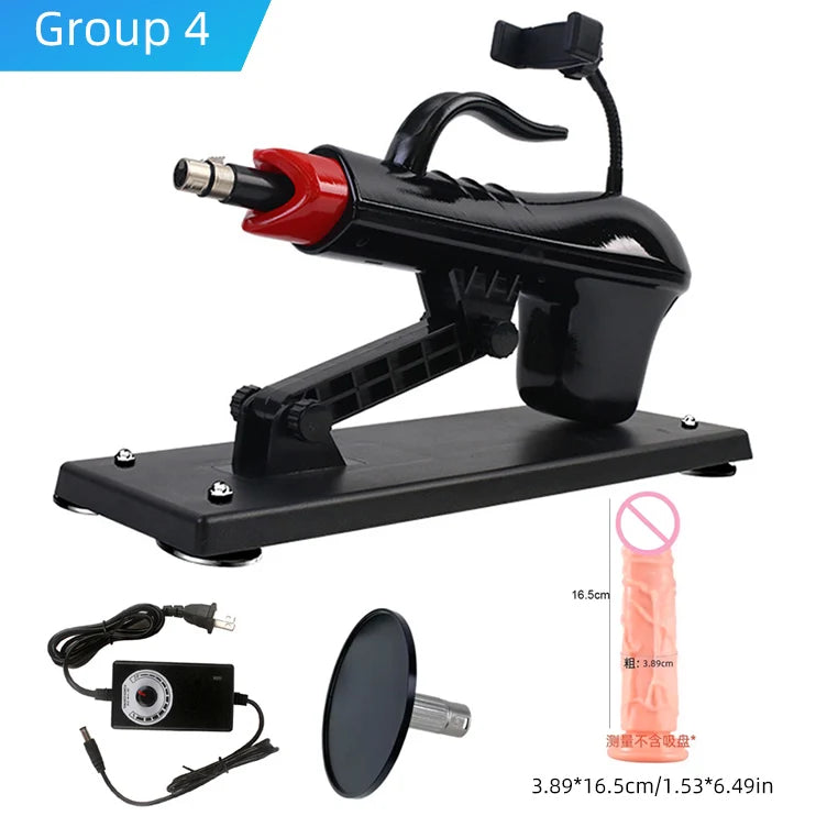 Automatic Sex Machine with Vagina Cup Sex Toys Dildo Mini Telescopic Sex Machine Thrusting Sex Toy Telescopic 3XLR Sexual Kits