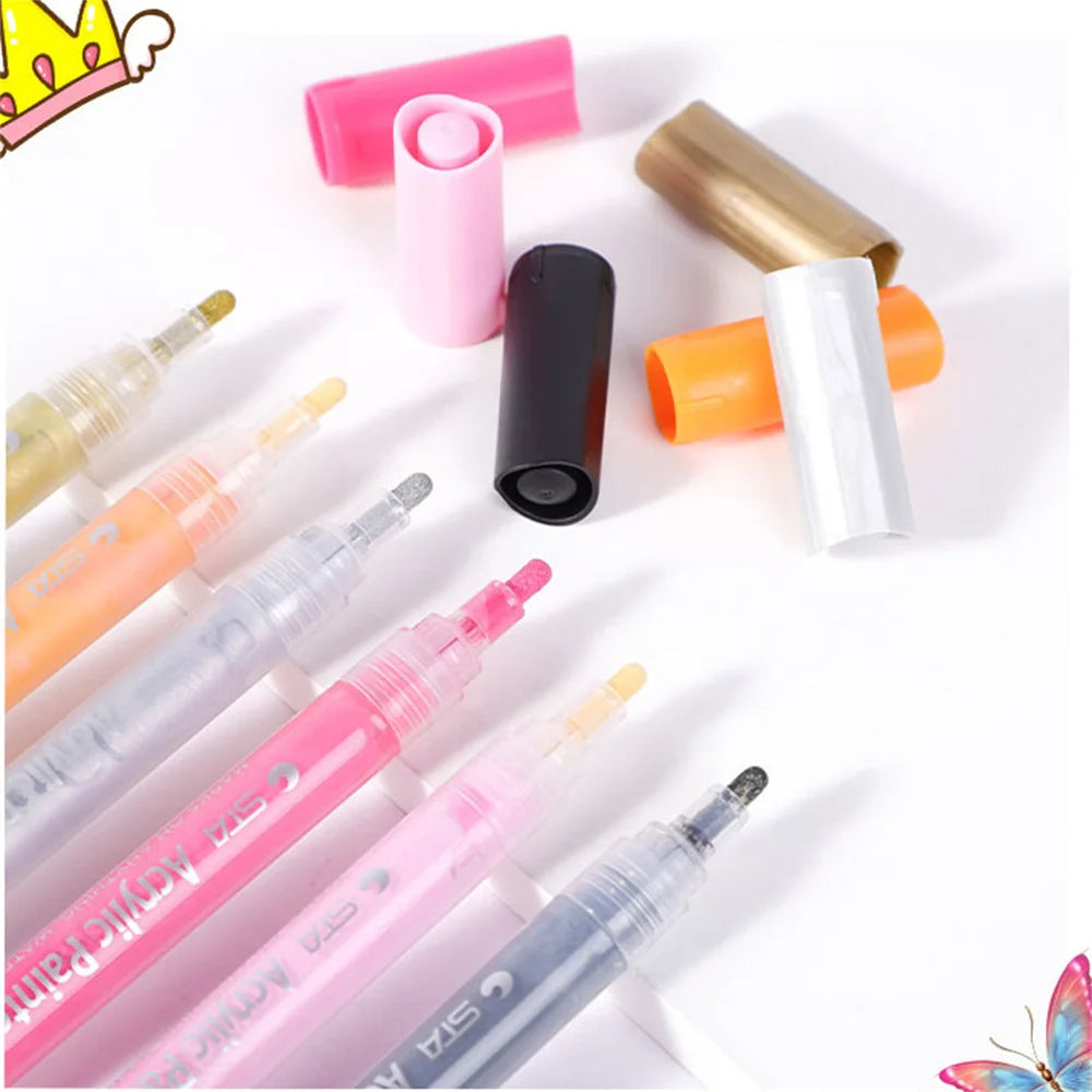 8Pc BDSM Body Painting Pen Sm Flirting Graffiti Erasable Pen Washable Training Tattoo Writing Mark Adult Sex Toy