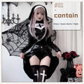 In Stock Latex Nun Costume Leather Cosplay Santa Christmas Xmas New Year Lingerie Sexy Hot Erotic Sweet Heart Clothing