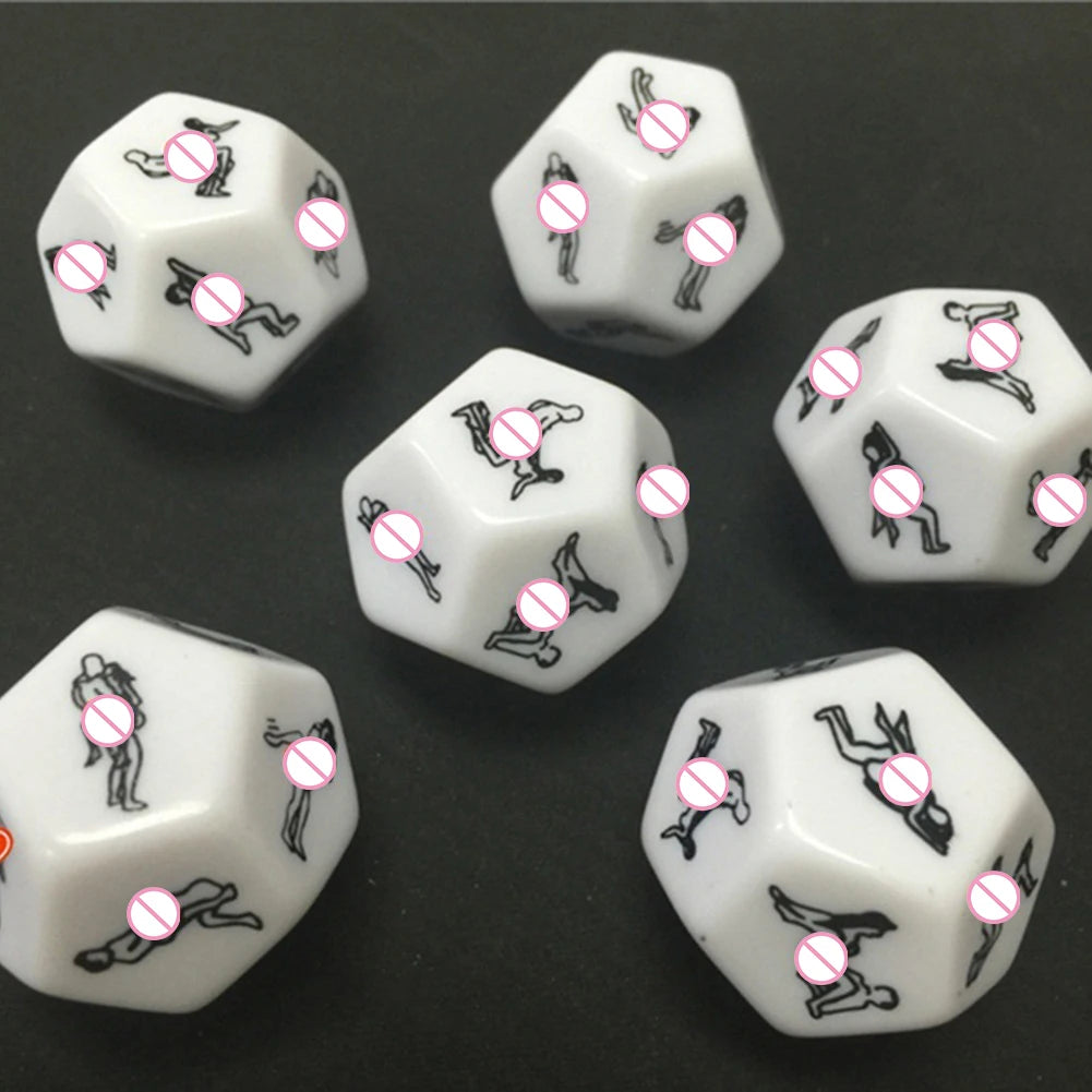 12 Sides Funny Sex Dice and 6 Sides Erotic Craps Sex dice