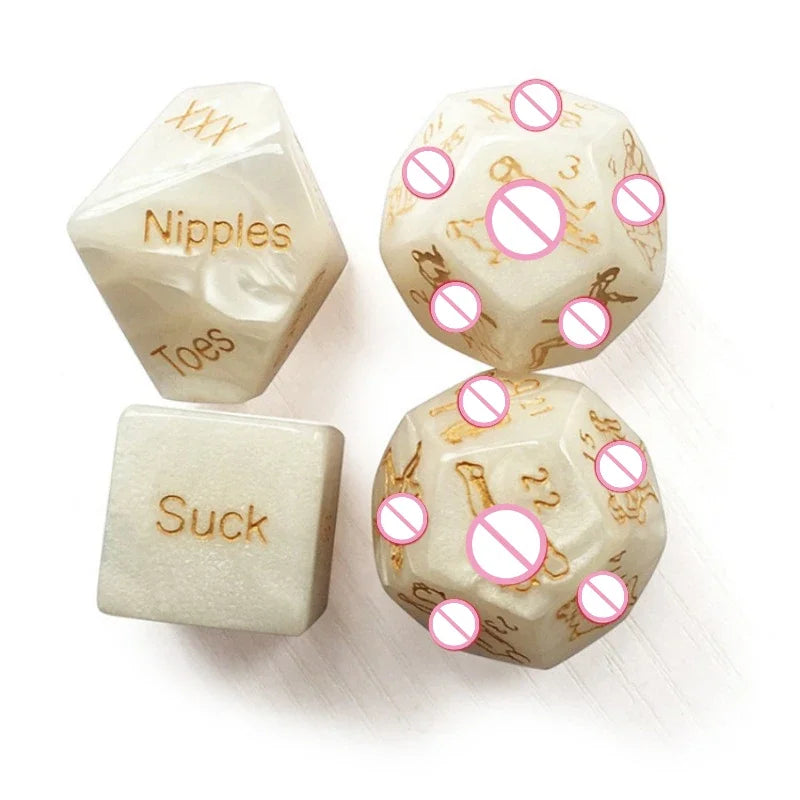 4PCS/SET Sex Dice 12 Kinds of Sex Play Positions Adult Game Sm Play Roles