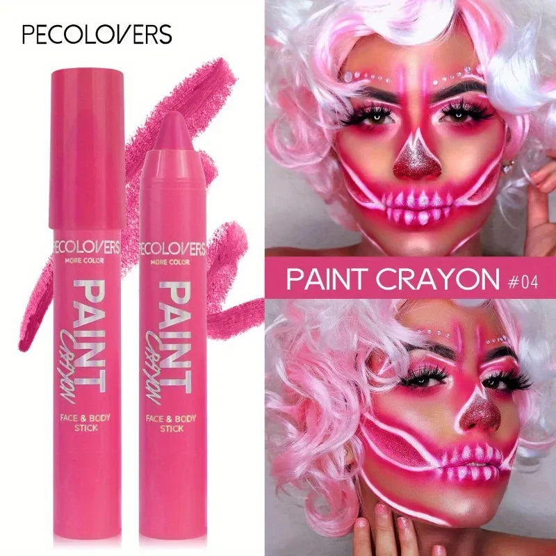 Face & Body Paint Sticks Body Paint Glow in The Dark Under UV Lights Face Painting Crayon Sticks Party