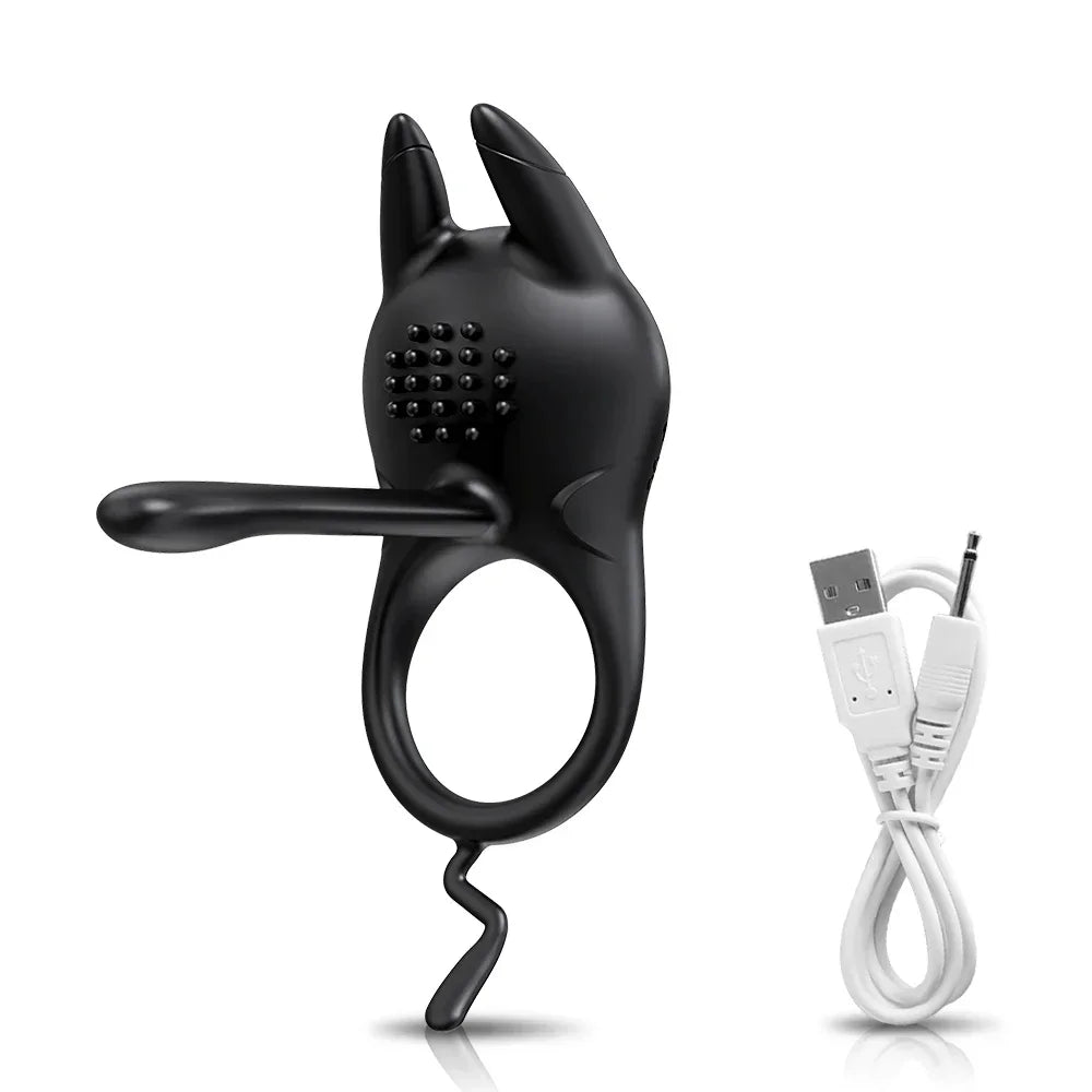 Cock Ring for Men Vibrating Delay Ejaculation Penis Ring Vibrator Male Penis Massager Clitoral Stimulation Sex Toys for Couples