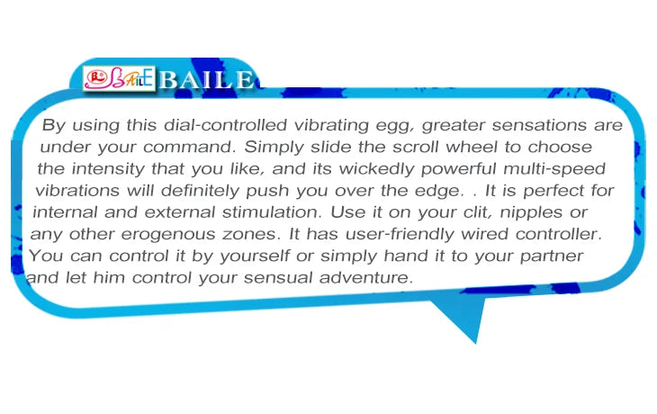 BAILE Vibrating Egg Small Bullet Clitoris Stimulator