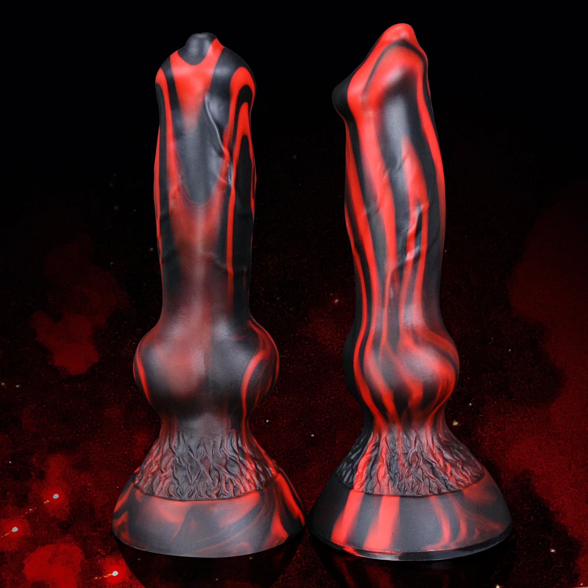Black Red Dog Dildo