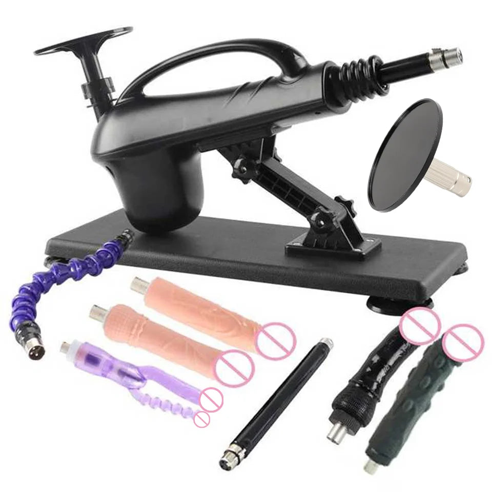 Portable Automatic Sex Machine with Big Dildo