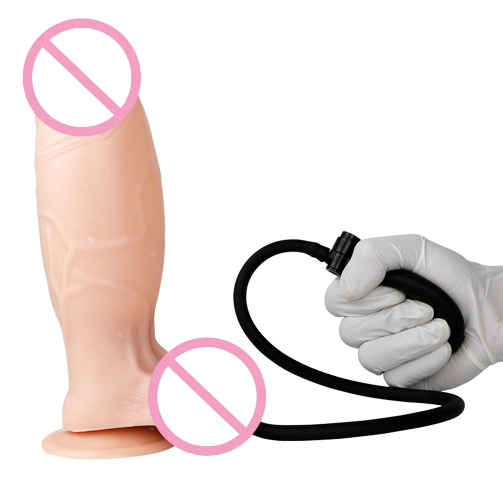 Inflatable Adjustable Size New Realistic Dildos (Erotic Dildo)