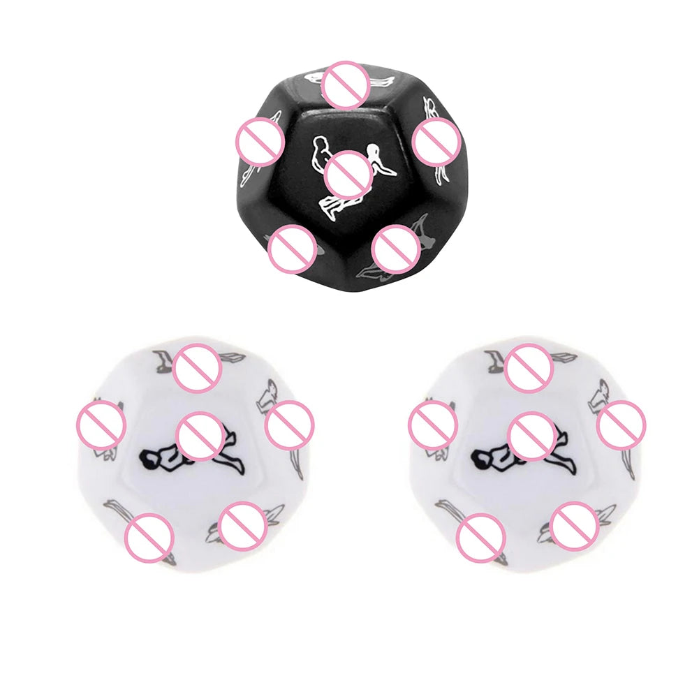 12 Sides Funny Sex Dice and 6 Sides Erotic Craps Sex dice