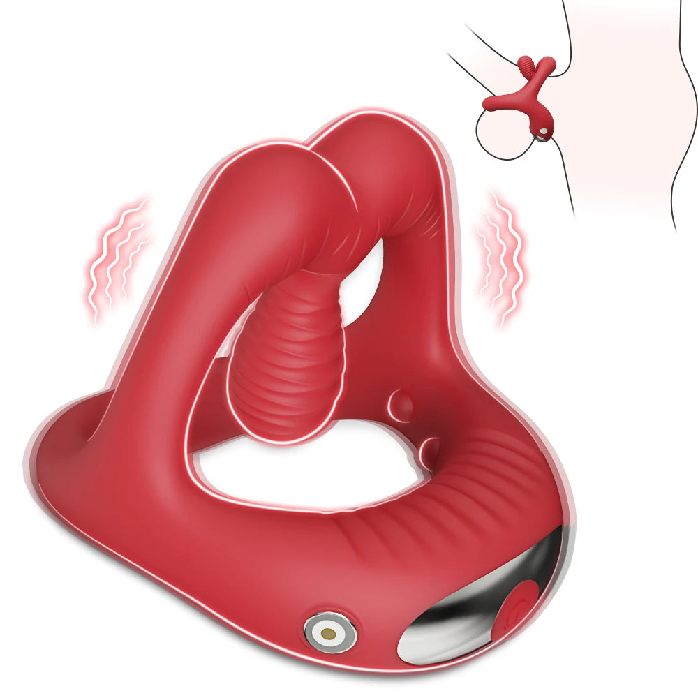 Cock Rings for Man (Vibrating Stimulator Ejaculation Delay)