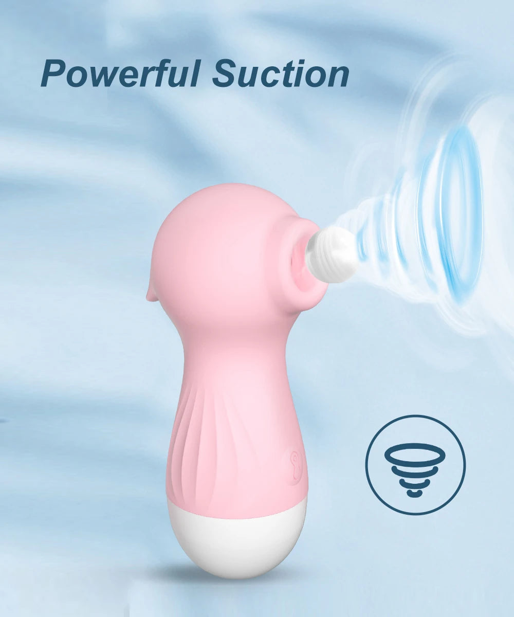 Clitoral Suction Vibrator (Dual Stimulation with Powerful Vibration & Rhythmic Suction)