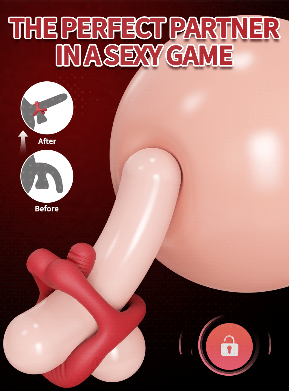 Cock Rings for Man (Vibrating Stimulator Ejaculation Delay)
