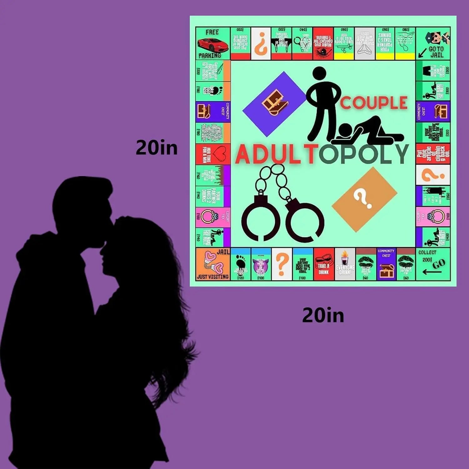 Couples Adultopoly Board Game For Sex