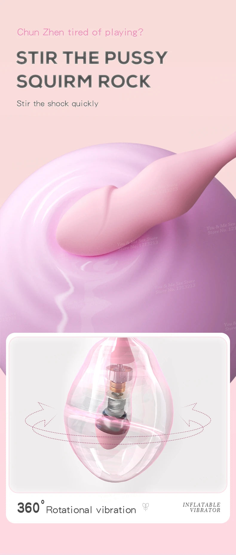 Inflatable Wireless Remote Vibrating Egg