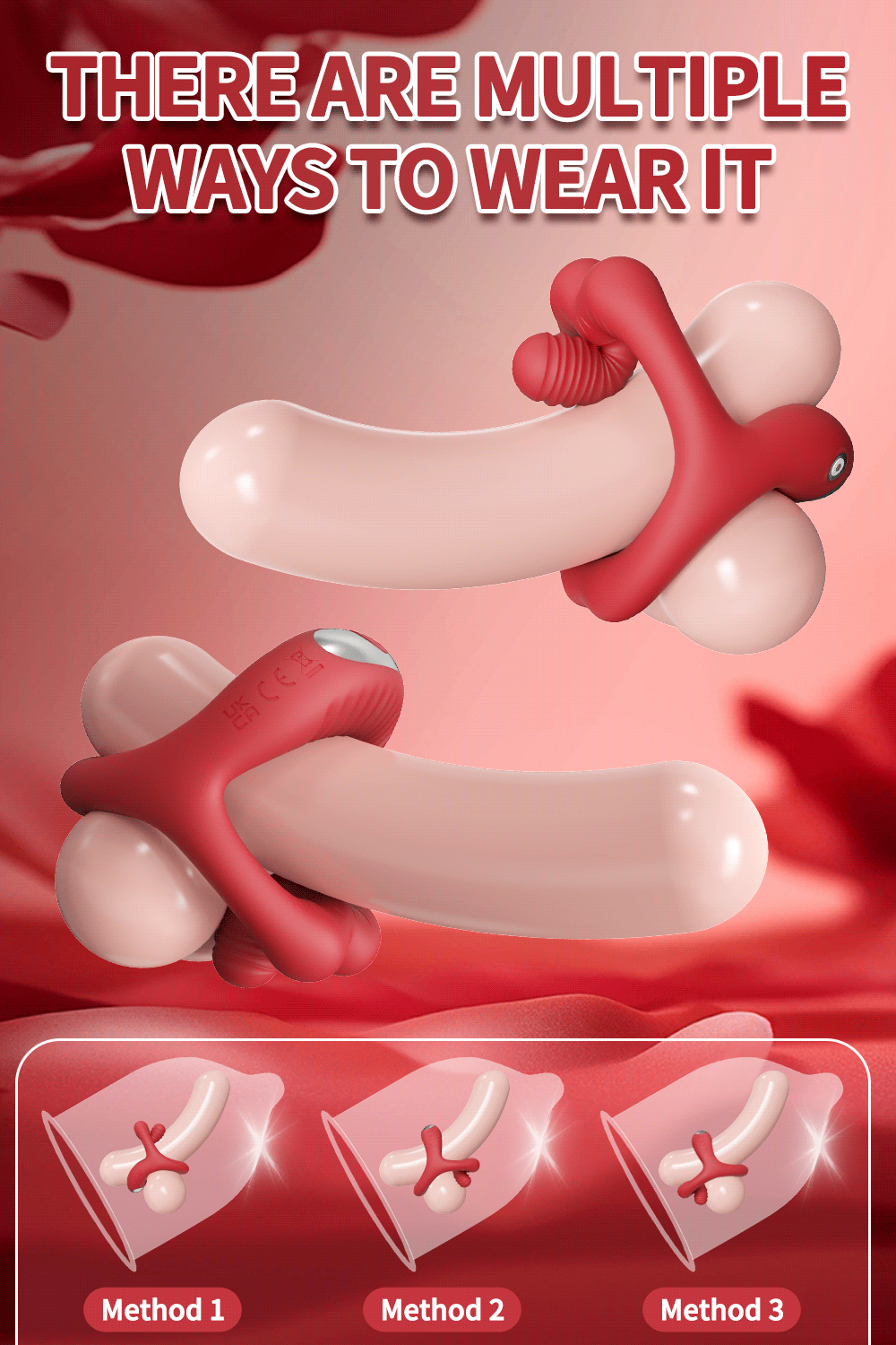 Cock Rings for Man (Vibrating Stimulator Ejaculation Delay)