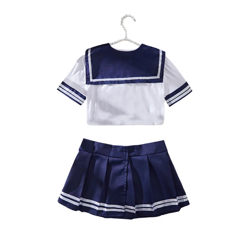 Cosplay 2 Piece Nightgown Student Uniform Set
