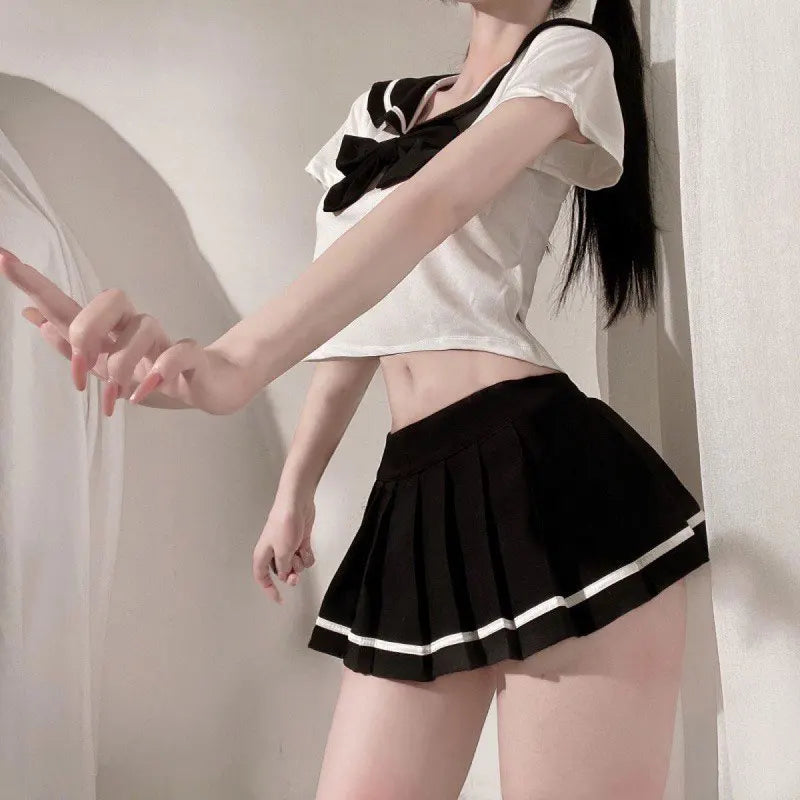 Sexy Lingerie Mini Skirt Maid Costume