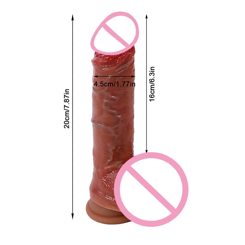 Silicone Dildos With Suction base 9Realistic Penis Sex Toys)
