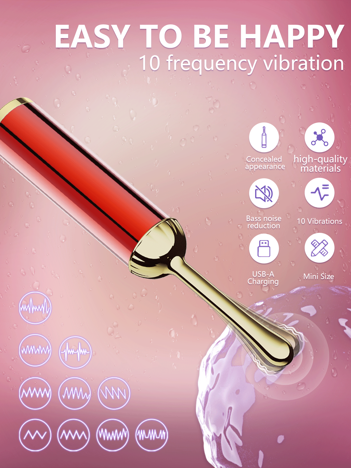 High Frequency  Clitoral Vibrator (Squirting Vibrator)