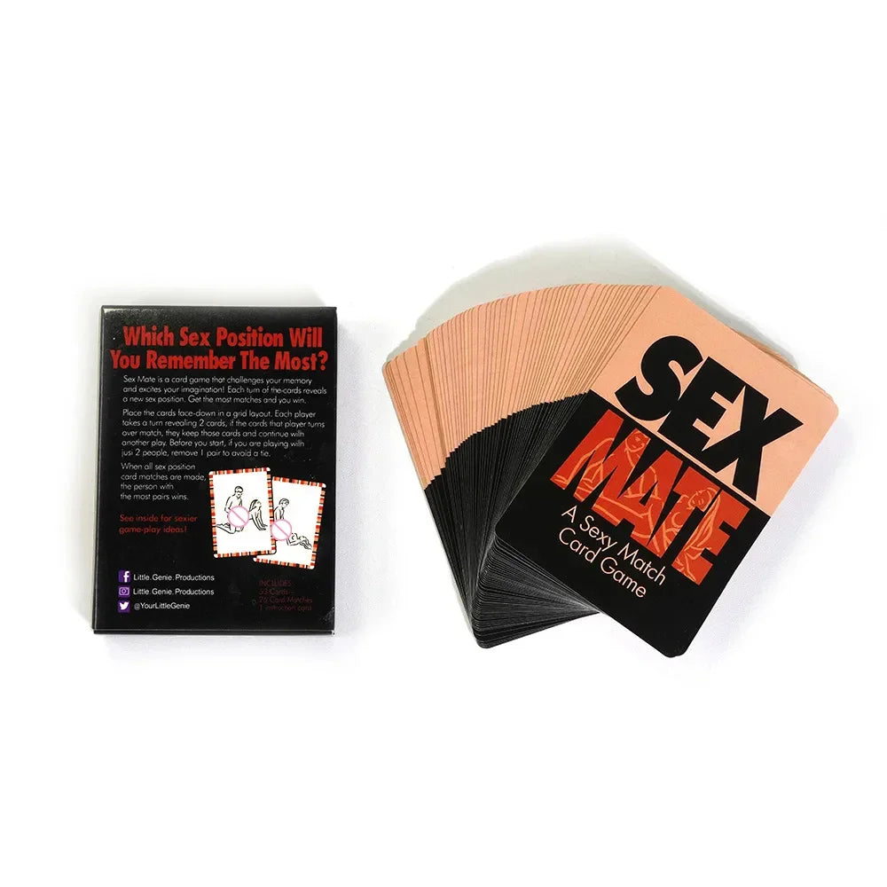 English Sex Card Game (50 Kinds of Card)