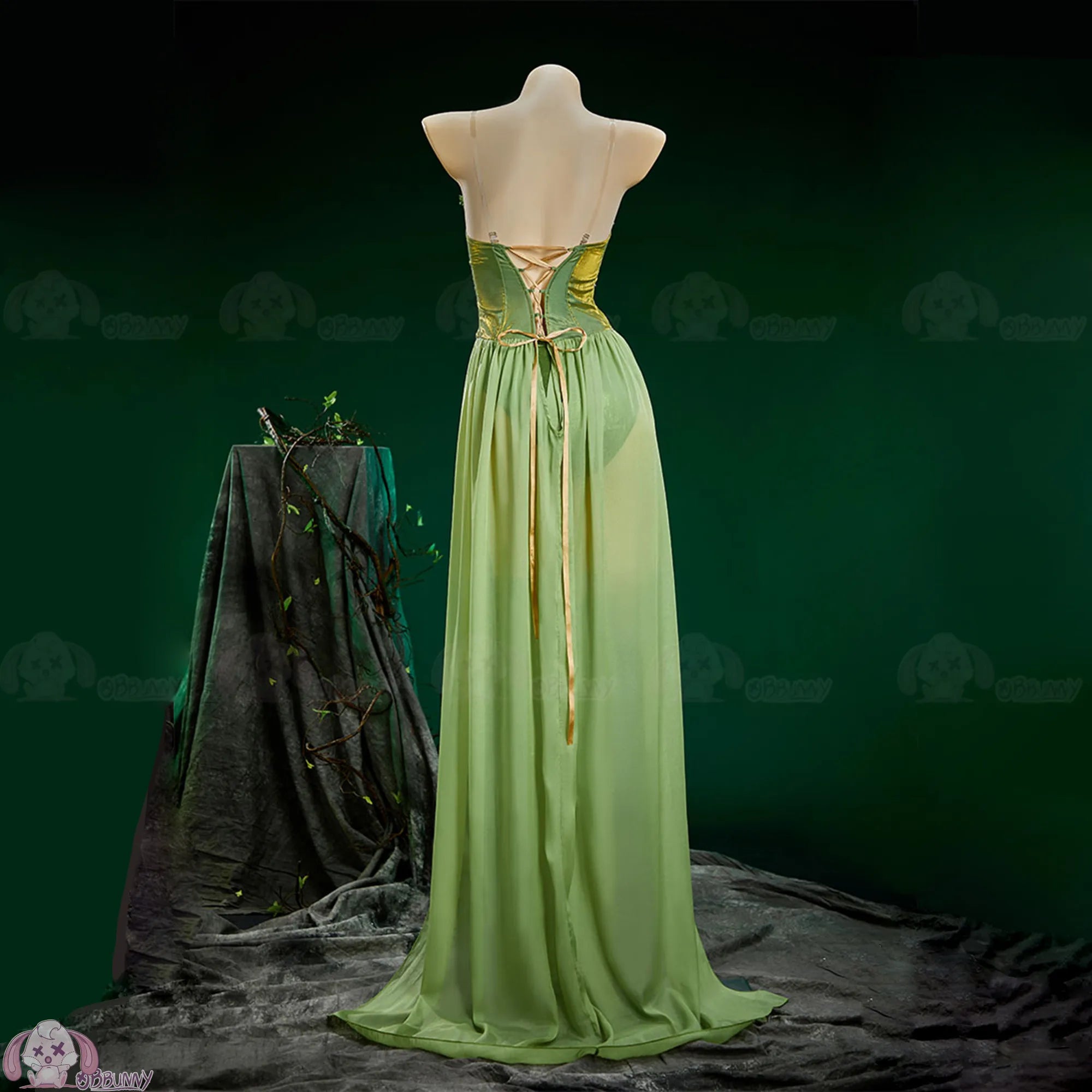 Anime Fairy Elves Cosplay Costume Women Sexy Sling Long Dress Medieval Queen Elf Dress Halloween Carnival Party Perform Clothes