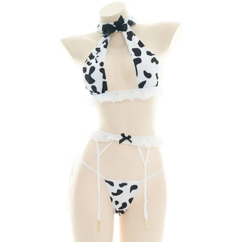Exotic Lingerie Set Women Cosplay Costume Sexy Outfit Fancy Halter Mesh Bandage Exotic Uniform Japanese Role Play Sex Clothes