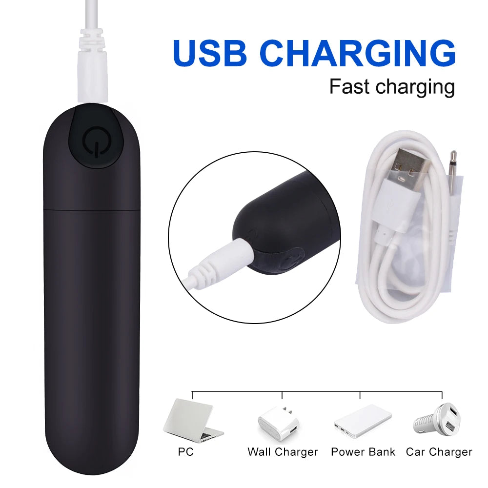 Powerful USB Charge Mini Bullet Vibrator