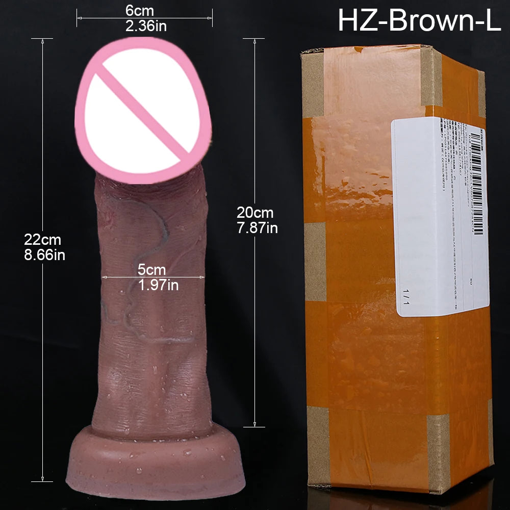 PLAYCHARM Realistic Dildos Big Glans With Suction Base