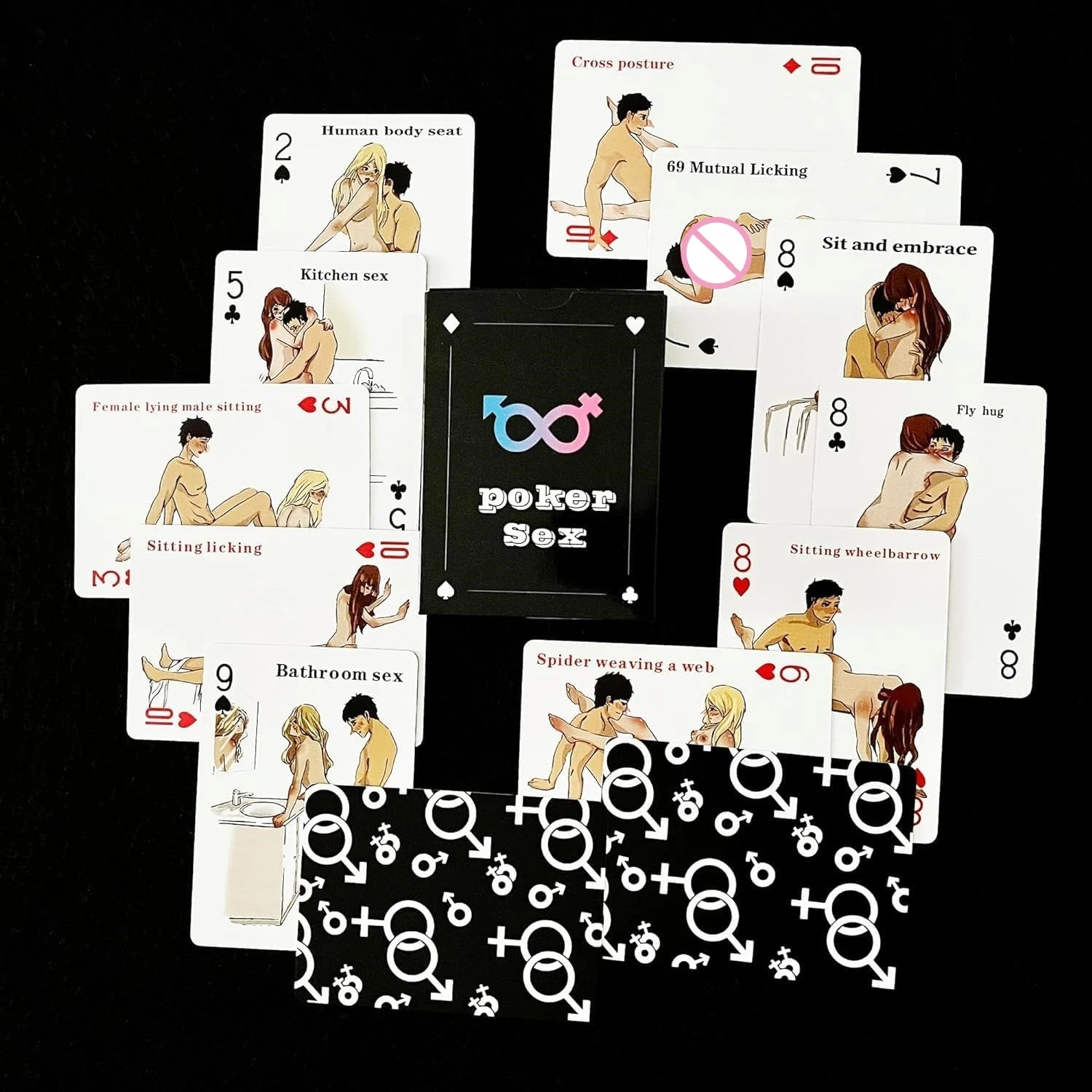54pcs sex style sex pocker