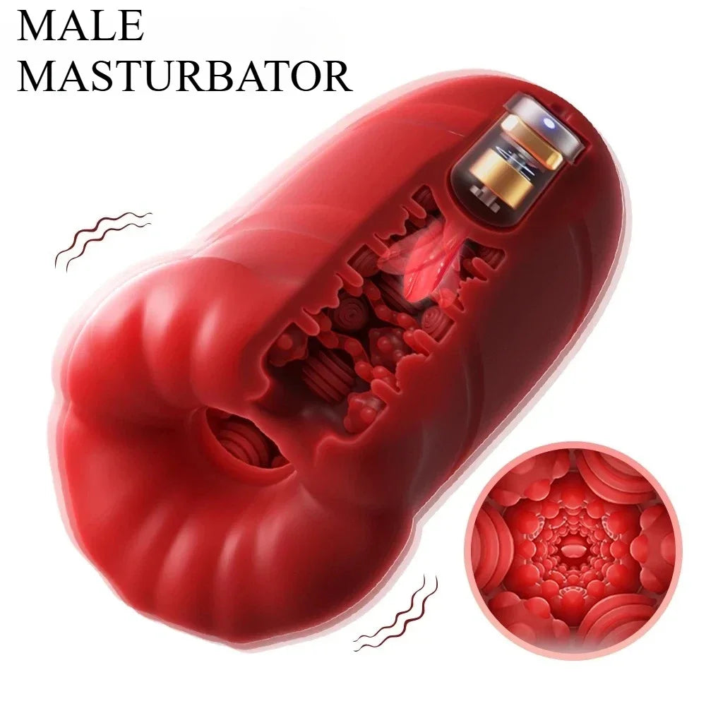 Male Sucking Masturbator ((Vibrating Bullet)