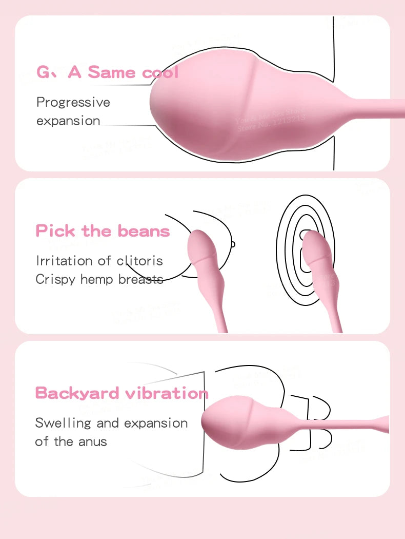 Inflatable Wireless Remote Vibrating Egg