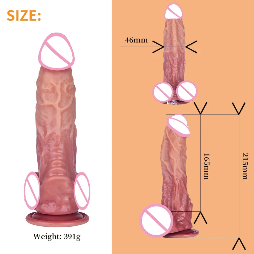 Silicone Dildos With Suction base 9Realistic Penis Sex Toys)