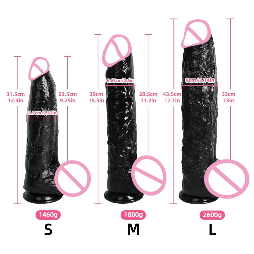 Super Big Dildo Huge Simulated Dildo Sex Toys For Women (Vaginal Anal Stimulation Large Size )