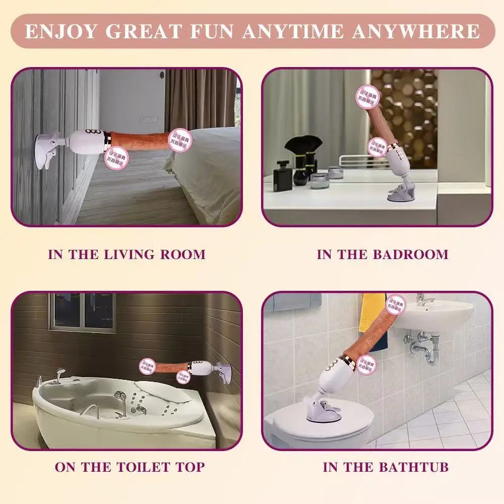 Electric Dildo Gun Sex Machine Simulation Telescopic Vibrator Female Masturbation Automatic Machine